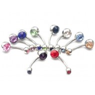 Piercing Umbigo - 2 Strass