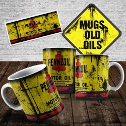 Caneca Vintage Lata Óleo Pennzoil