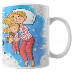 Caneca Felizes São os Dias e Noites com Mamãe - Modelo 02