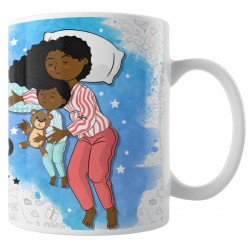 Caneca Felizes São os Dias e Noites com Mamãe - Modelo 05