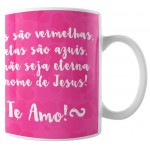 Caneca Princesa e Rainha - Rosa com Foto