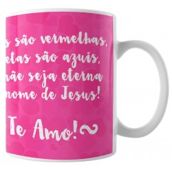 Caneca Princesa e Rainha - Rosa com Foto