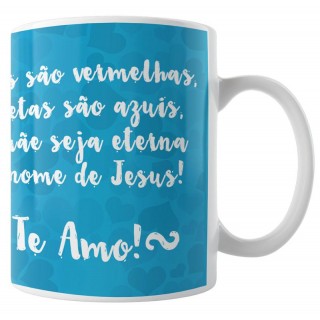 Caneca Príncipe e Rainha - Azul com Foto Caneca Príncipe e Rainha - Azul com Foto