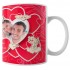 Caneca Namorados - Corações -  Com Foto
