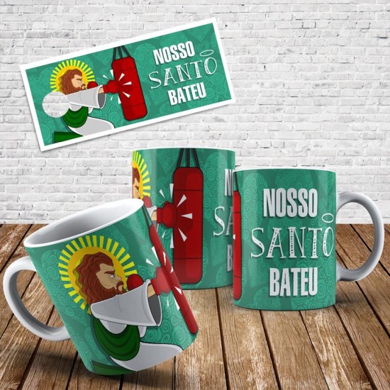 Caneca Nosso Santo Bateu - Modelo 02