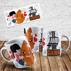 Caneca Te Amo Mais Que Coxinha - Modelo 02