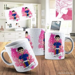 Caneca Lute Como Uma Mulher - Modelo 06