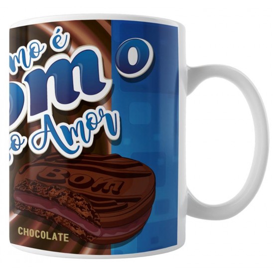 Caneca Como é Bom o Nosso Amor - com Foto Caneca Como é Bom o Nosso Amor - com Foto