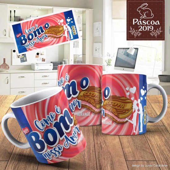 Caneca Como é Bom o Nosso Amor - Modelo 02 Caneca Como é Bom o Nosso Amor - Modelo 02