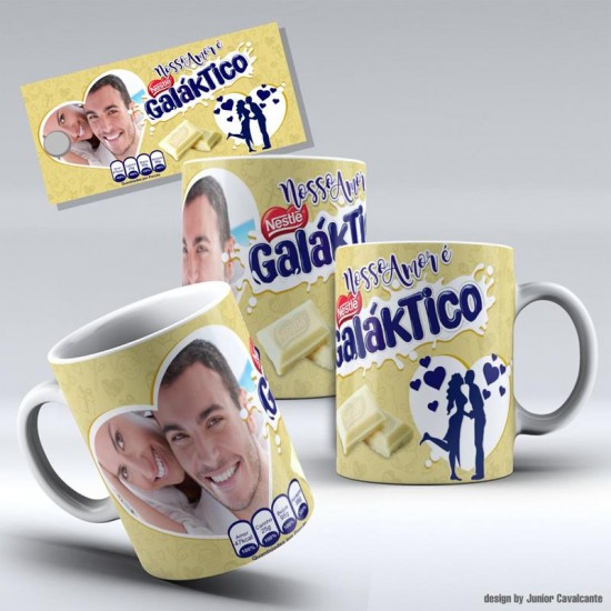 Caneca Nosso Amor é Galáktico - com Foto