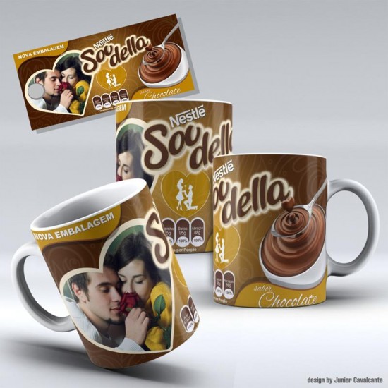 Caneca sou Della - com Foto Caneca sou Della - com Foto