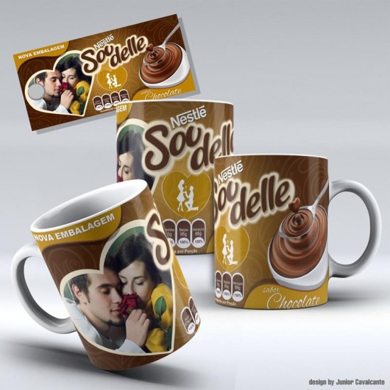 Caneca sou Delle - com Foto Caneca sou Delle - com Foto