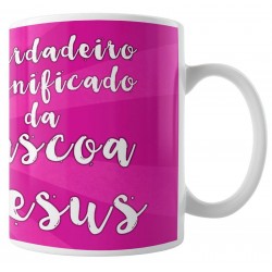 Caneca Jesus - Significado da Páscoa - Pink