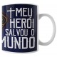 Caneca Meu Herói Salvou o Mundo