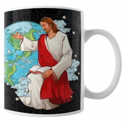 Caneca Porque Deus  Enviou Seu Filho ao Mundo para Salva-lo