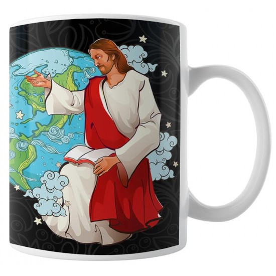 Caneca Porque Deus  Enviou Seu Filho ao Mundo para Salva-lo