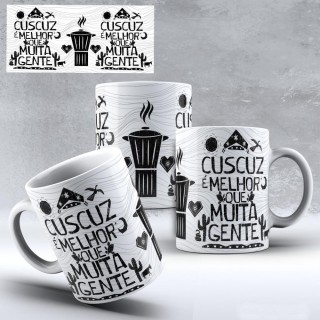 Caneca Amo Meu Nordeste - Cuscuz Melhor que Muita Gente - Modelo 02 Caneca Amo Meu Nordeste - Cuscuz Melhor que Muita Gente - Modelo 02
