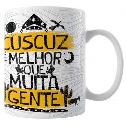 Caneca Amo Meu Nordeste - Cuscuz Melhor que Muita Gente - Modelo 03