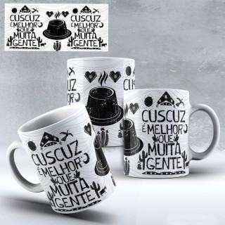 Caneca Amo Meu Nordeste - Cuscuz Melhor que Muita Gente Caneca Amo Meu Nordeste - Cuscuz Melhor que Muita Gente