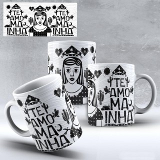 Caneca Amo Meu Nordeste - Te Amo Mainha Caneca Amo Meu Nordeste - Te Amo Mainha