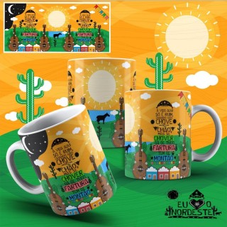 Caneca Amo Meu Nordeste - A Vida Aqui Só é Ruim Quando Não Chove - Modelo 02 Caneca Amo Meu Nordeste - A Vida Aqui Só é Ruim Quando Não Chove - Modelo 02
