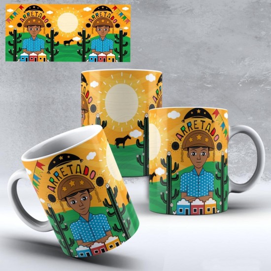 Caneca Amo Meu Nordeste - Arretado - Modelo 05 Caneca Amo Meu Nordeste - Arretado - Modelo 05