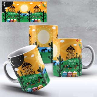 Caneca Amo Meu Nordeste - Oxe - Eita - Vixe E O Orgulho de Ser Nordestino Caneca Amo Meu Nordeste - Oxe - Eita - Vixe E O Orgulho de Ser Nordestino