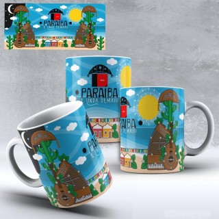 Caneca Amo Meu Nordeste - Paraíba é Lindo Demais - Modelo 02 Caneca Amo Meu Nordeste - Paraíba é Lindo Demais - Modelo 02