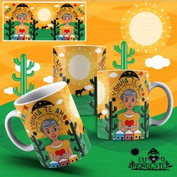Caneca Amo Meu Nordeste - Vóinha te Amo