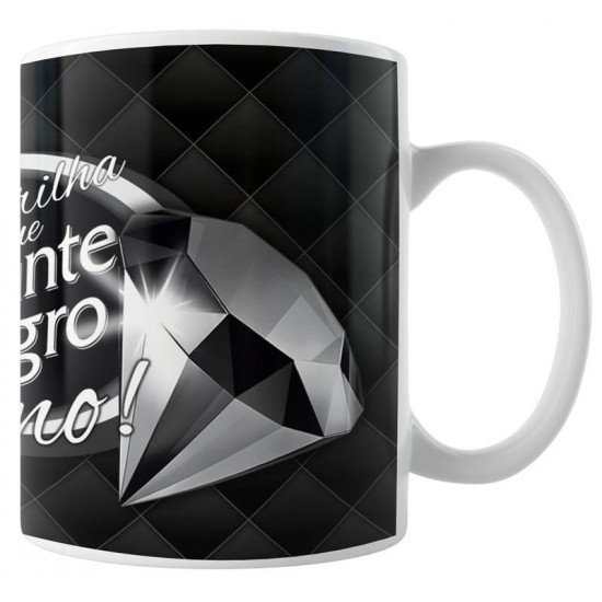 Caneca Diamante Negro com Foto Caneca Diamante Negro com Foto