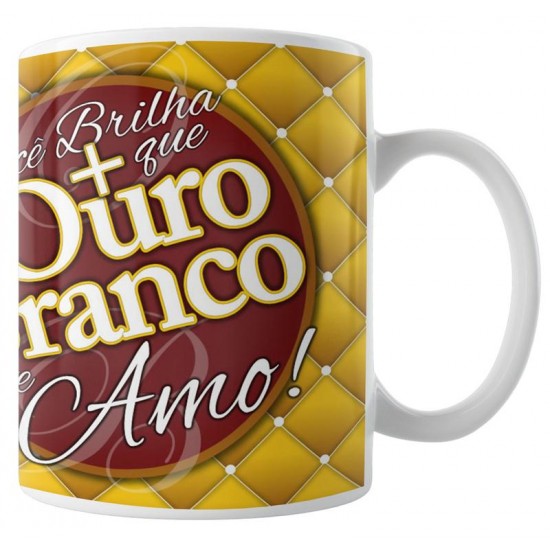 Caneca Ouro Branco com Foto