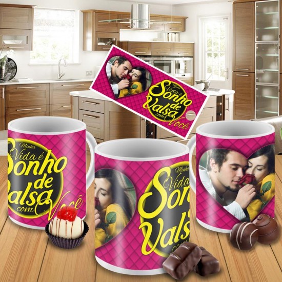 Caneca Sonho de Valsa com Foto Caneca Sonho de Valsa com Foto