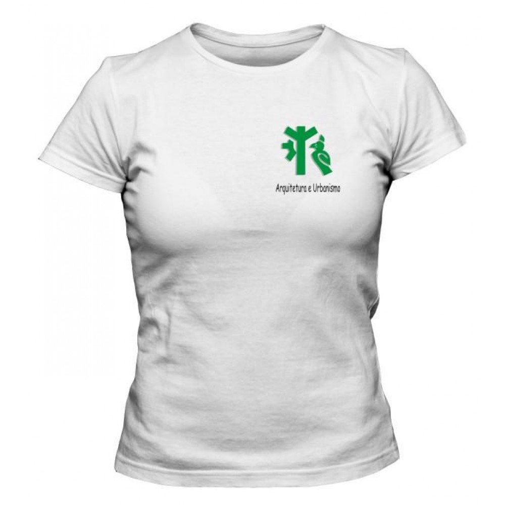 Camiseta Universitária Arquitetura e Urbanismo Bordada