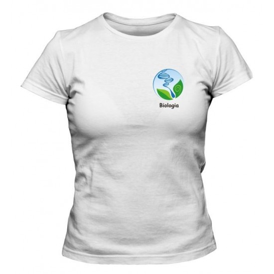 Camiseta Universitária Biologia Bordada