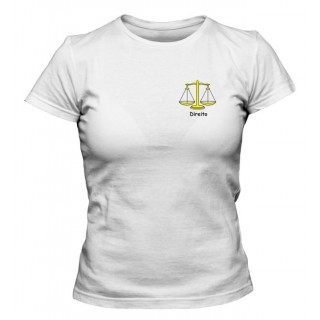 Camiseta Universitária Direito Bordada Camiseta Universitária Direito Bordada