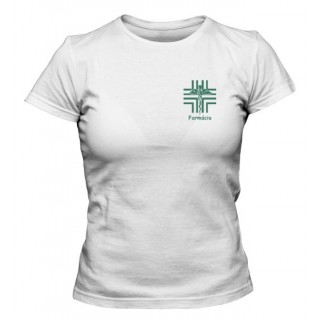 Camiseta Universitária Farmácia Bordada