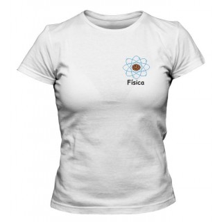 Camiseta Universitária Física Bordada Camiseta Universitária Física Bordada