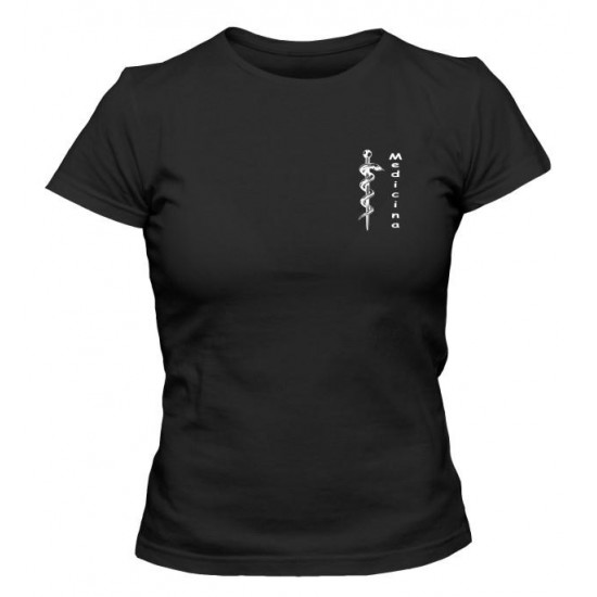 Camiseta Universitária Medicina - Modelo 03 - Bordada