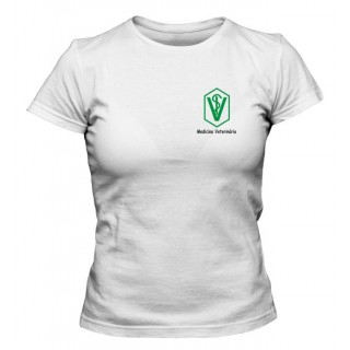 Camiseta Universitária Medicina Veterinária Bordada Camiseta Universitária Medicina Veterinária Bordada