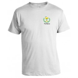 Camiseta Universitária Farmácia - Modelo 02 - Bordada