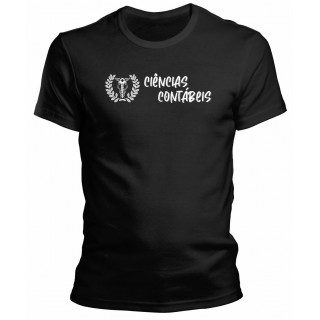 Camiseta Universitária Ciências Contábeis - Modelo 04 Camiseta Universitária Ciências Contábeis - Modelo 04