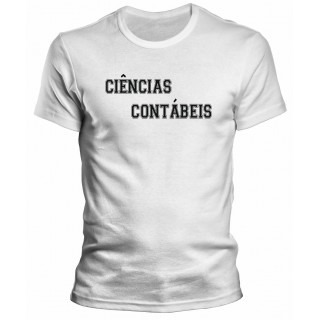 Camiseta Universitária Ciências Contábeis - Modelo 05 Camiseta Universitária Ciências Contábeis - Modelo 05