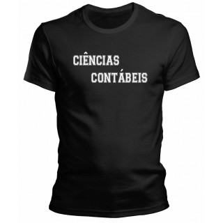 Camiseta Universitária Ciências Contábeis - Modelo 05 Camiseta Universitária Ciências Contábeis - Modelo 05