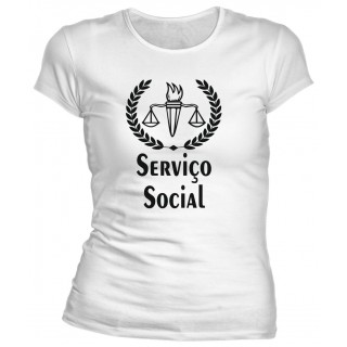 Camiseta Universitária Serviço Social - Modelo 03 Camiseta Universitária Serviço Social - Modelo 03