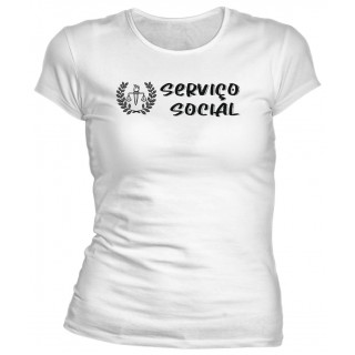 Camiseta Universitária Serviço Social - Modelo 04 Camiseta Universitária Serviço Social - Modelo 04