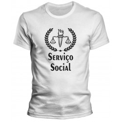 Camiseta Universitária Serviço Social - Modelo 03