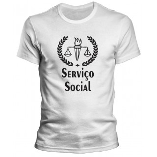 Camiseta Universitária Serviço Social - Modelo 03 Camiseta Universitária Serviço Social - Modelo 03