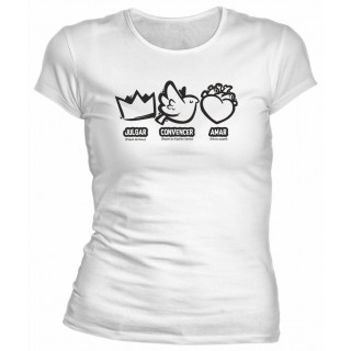 Camiseta Moda Gospel Evangélica Julgar Convencer Amar Camiseta Moda Gospel Evangélica Julgar Convencer Amar