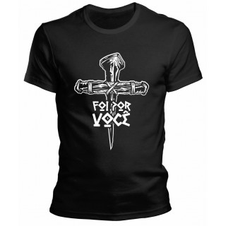 Camiseta Moda Gospel Evangélica Foi Por Você Camiseta Moda Gospel Evangélica Foi Por Você